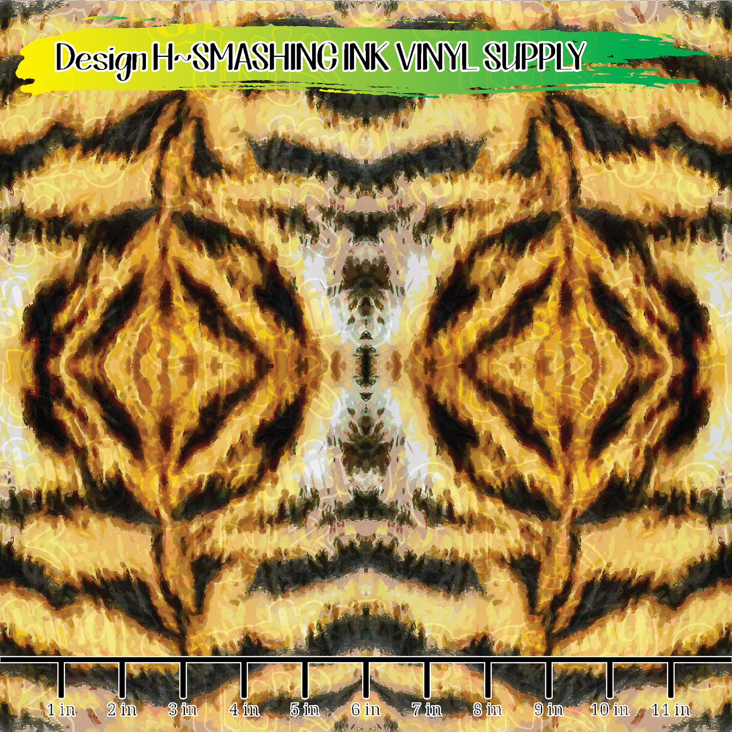 Small Scale Tiger Stripes ★ Pattern Vinyl | Faux Leather | Sublimation (TAT 3 BUS DAYS)