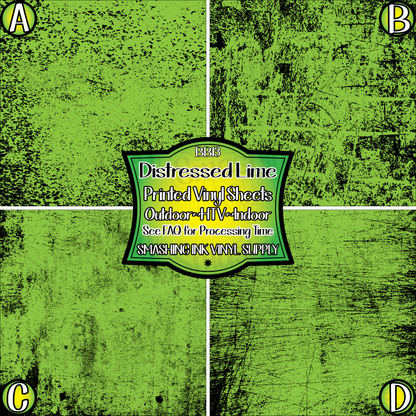 Distressed Lime Black ★ Pattern Vinyl | Faux Leather | Sublimation (TAT 3 BUS DAYS)