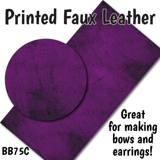 Spooky Texture Purple - Faux Leather Sheet (SHIPS IN 3 BUS DAYS)
