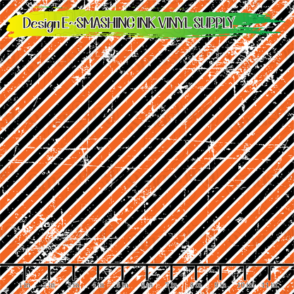 Distressed Halloween ★ Pattern Vinyl | Faux Leather | Sublimation (TAT 3 BUS DAYS)