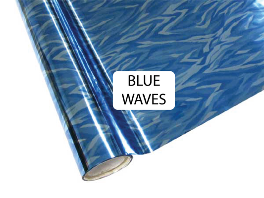Blue Waves - Heat Transfer Foil