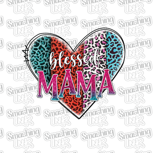 Blessed Mama - Heat Transfer | DTF | Sublimation (TAT 3 BUS DAYS) [5A-7HTV]