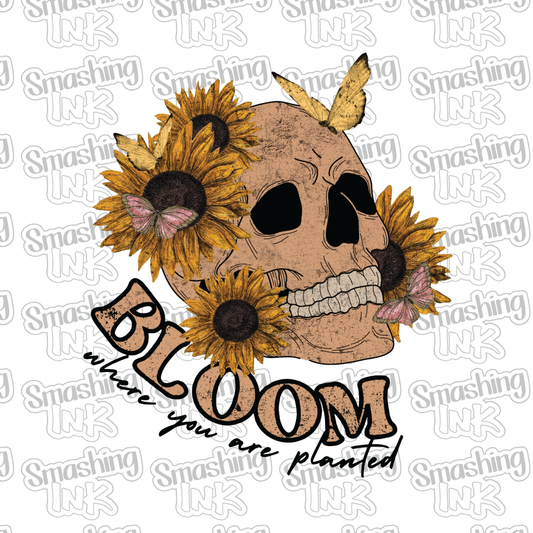 Bloom Where You Are Planted - Heat Transfer | DTF | Sublimation (TAT 3 BUS DAYS) [2D-2HTV]