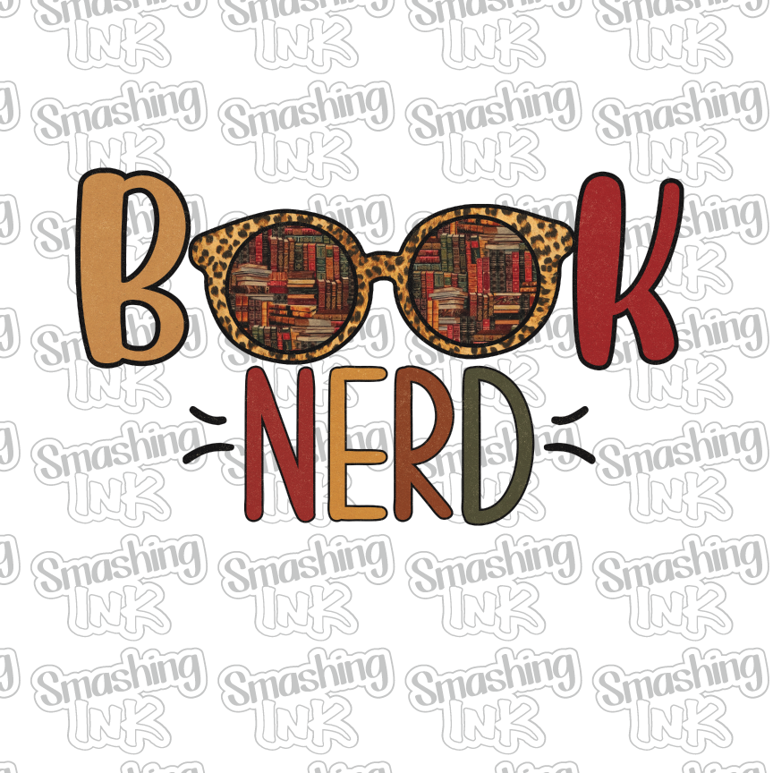 Book Nerd - Heat Transfer | DTF | Sublimation (TAT 3 BUS DAYS) [9K-1HTV]