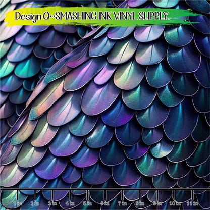 Dragon Scales ★ Pattern Vinyl | Faux Leather | Sublimation (TAT 3 BUS DAYS)