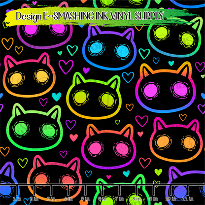 Rainbow Cats ★ Laser Safe Adhesive Film (TAT 3 BUS DAYS)