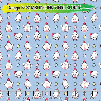 Easter Chicks ★ Laser Safe Adhesive Film (TAT 3 BUS DAYS)