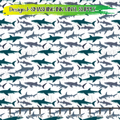 Shark Patterns ★ Laser Safe Adhesive Film (TAT 3 BUS DAYS)