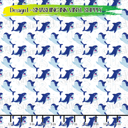 Shark Patterns ★ Laser Safe Adhesive Film (TAT 3 BUS DAYS)