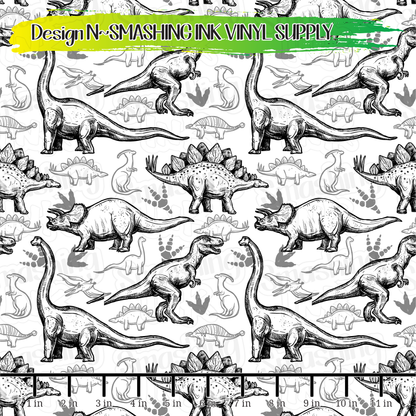 Dinosaurs ★ Pattern Vinyl | Faux Leather | Sublimation (TAT 3 BUS DAYS)