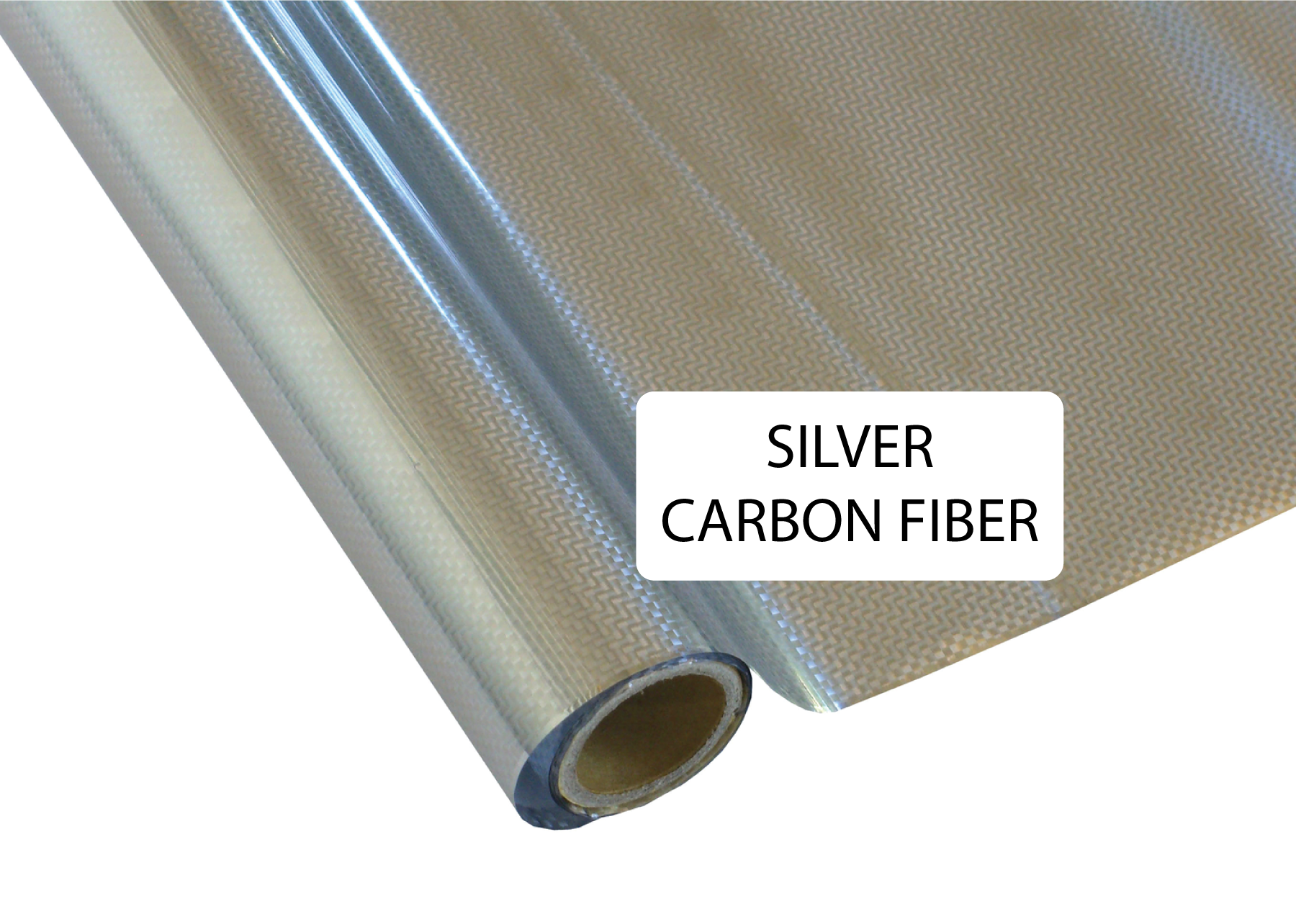 Silver Carbon Fiber - Heat Transfer Foil Foil