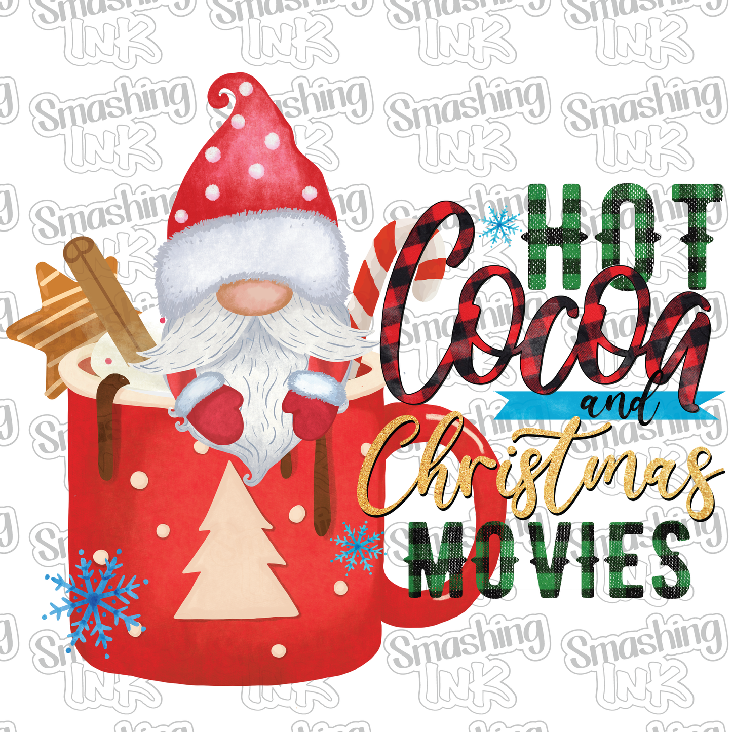 Cocoa and Christmas - Heat Transfer | DTF | Sublimation (TAT 3 BUS DAYS) [4G-17HTV]