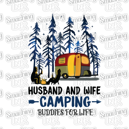 Camping Buddies - Heat Transfer | DTF | Sublimation (TAT 3 BUS DAYS) [9F-43HTV]