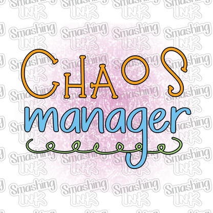 Chaos Manager - Heat Transfer | DTF | Sublimation (TAT 3 BUS DAYS) [4N-3HTV]
