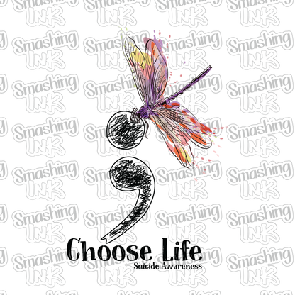 Choose Life - Heat Transfer | DTF | Sublimation (TAT 3 BUS DAYS) [7K-3HTV]