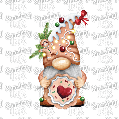 Cookie Gingerbread Gnome - Heat Transfer | DTF | Sublimation (TAT 3 BUS DAYS) [4G45-12HTV]