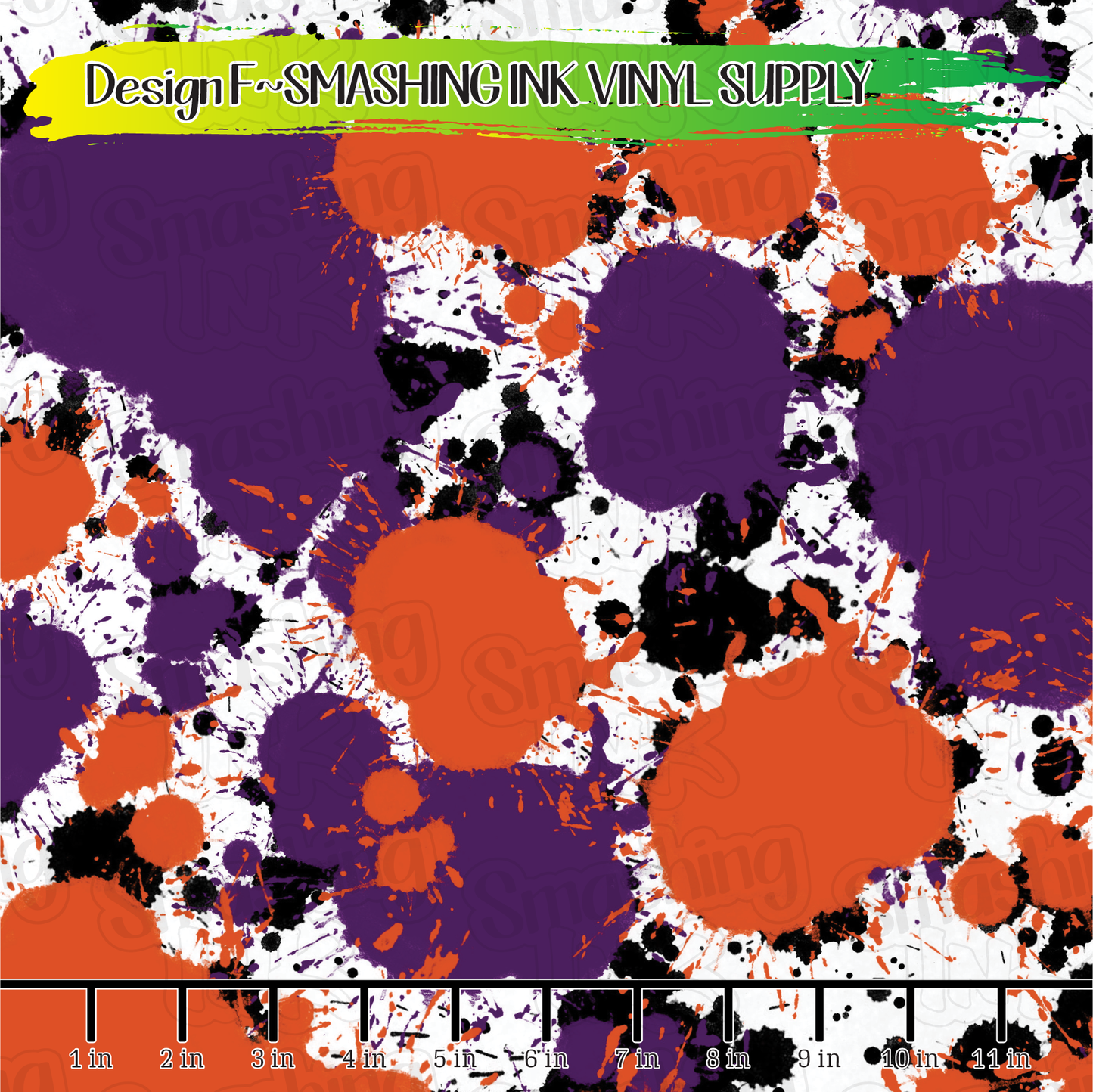 Halloween Splatter ★ Pattern Vinyl | Faux Leather | Sublimation (TAT 3 BUS DAYS)