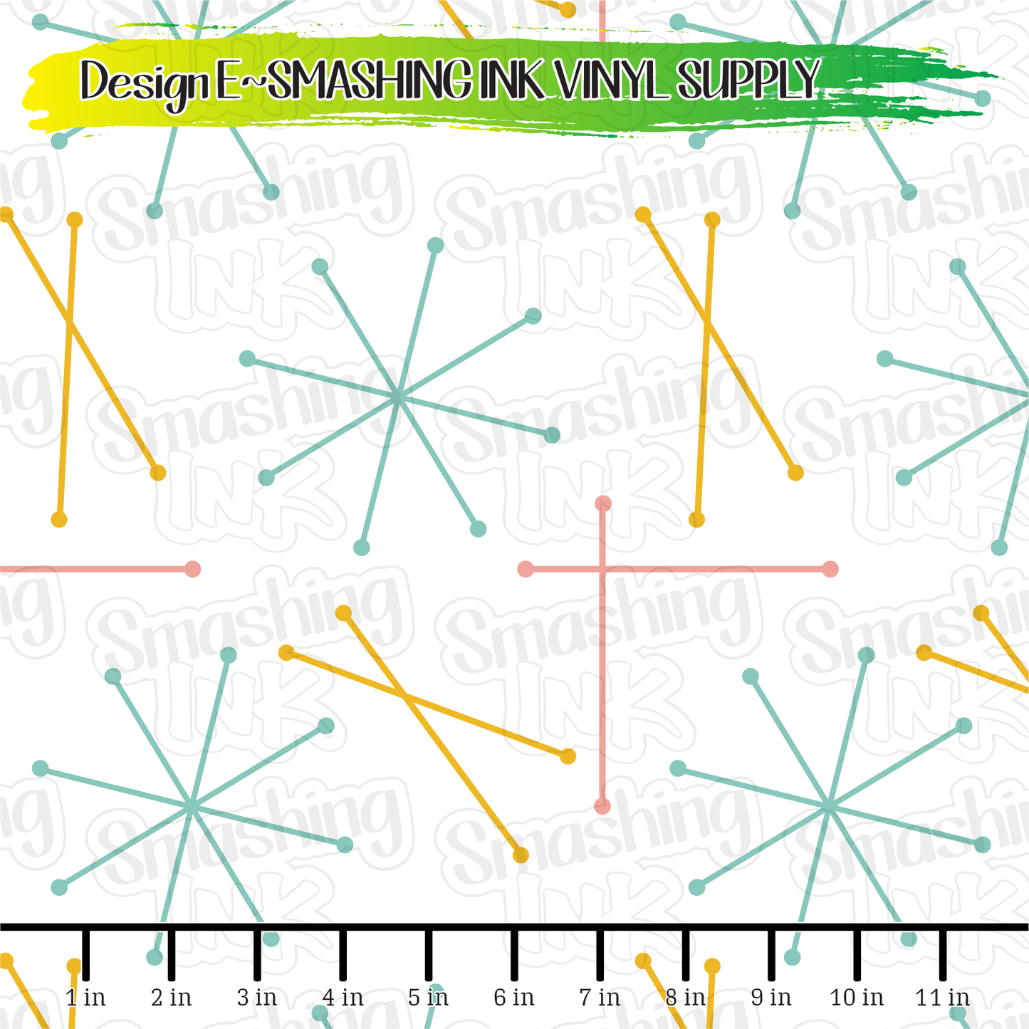 Mid Century Lines ★ Laser Safe Adhesive Film (TAT 3 BUS DAYS)