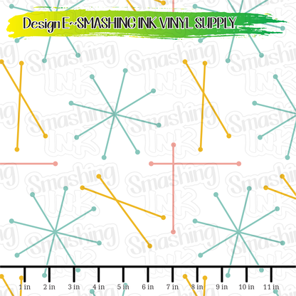 Mid Century Lines ★ Laser Safe Adhesive Film (TAT 3 BUS DAYS)