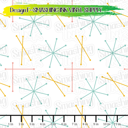 Mid Century Lines ★ Laser Safe Adhesive Film (TAT 3 BUS DAYS)