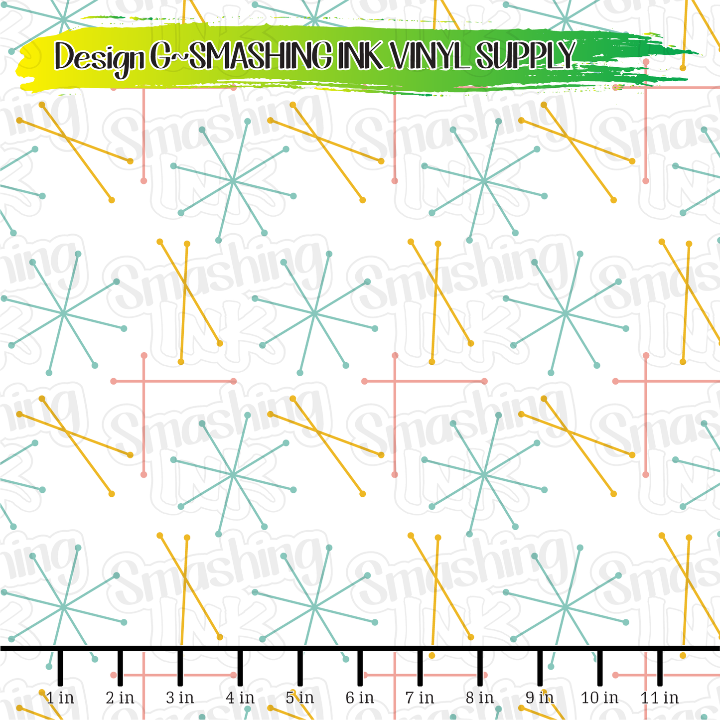 Mid Century Lines ★ Laser Safe Adhesive Film (TAT 3 BUS DAYS)