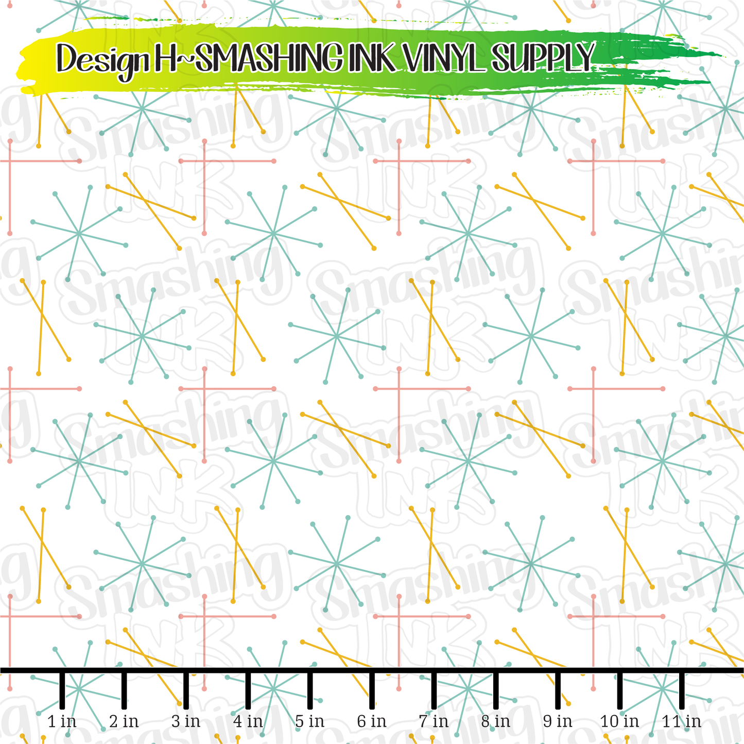 Mid Century Lines ★ Pattern Vinyl | Faux Leather | Sublimation (TAT 3 BUS DAYS)