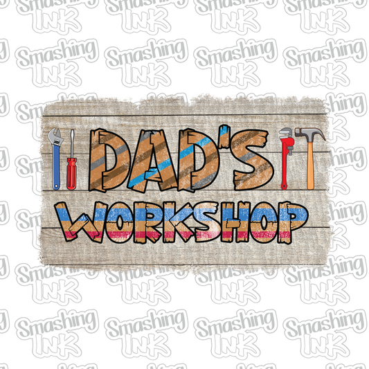 Dad's Workshop - Heat Transfer | DTF | Sublimation (TAT 3 BUS DAYS) [4P-11HTV]