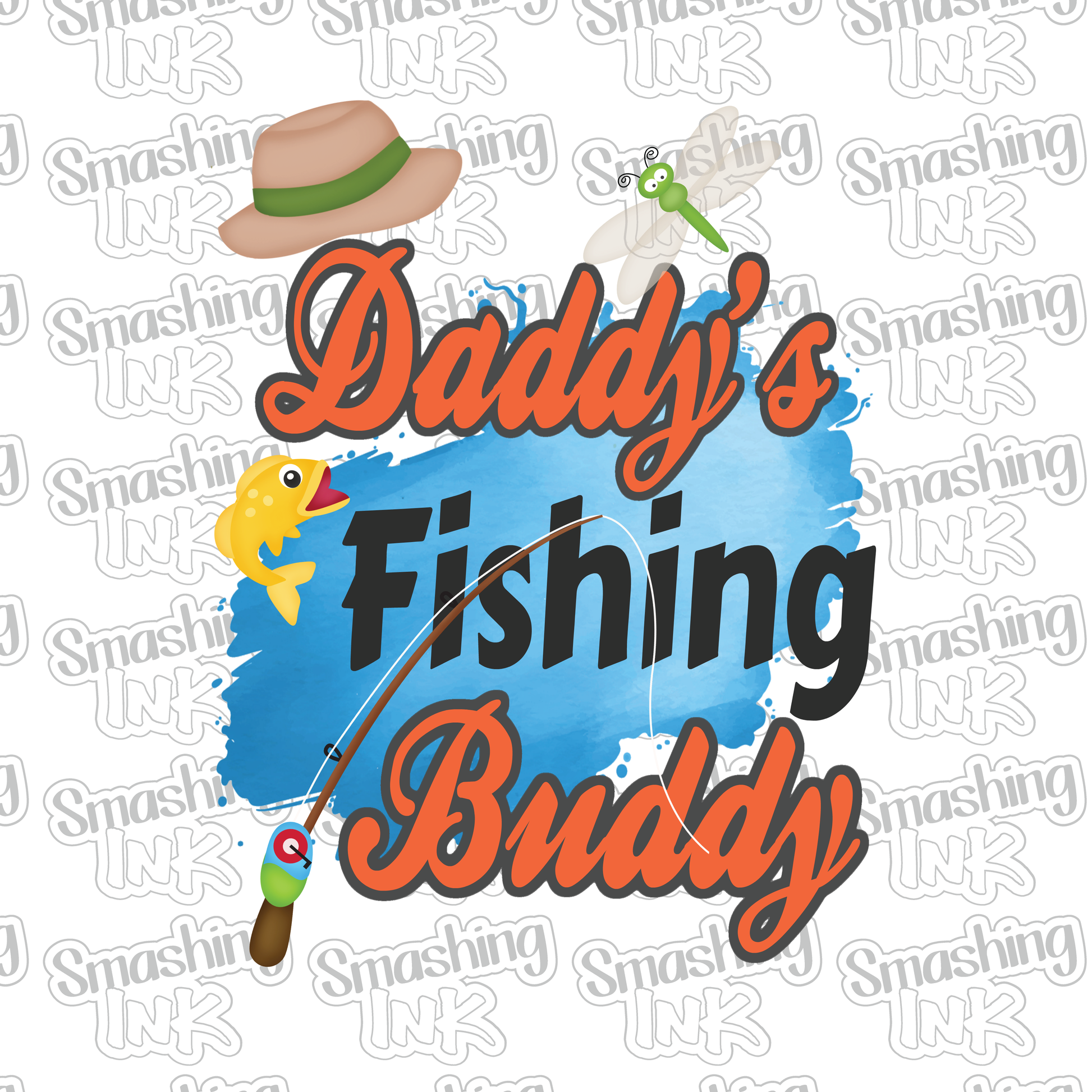Daddy's Fishing Buddy - Heat Transfer, DTF