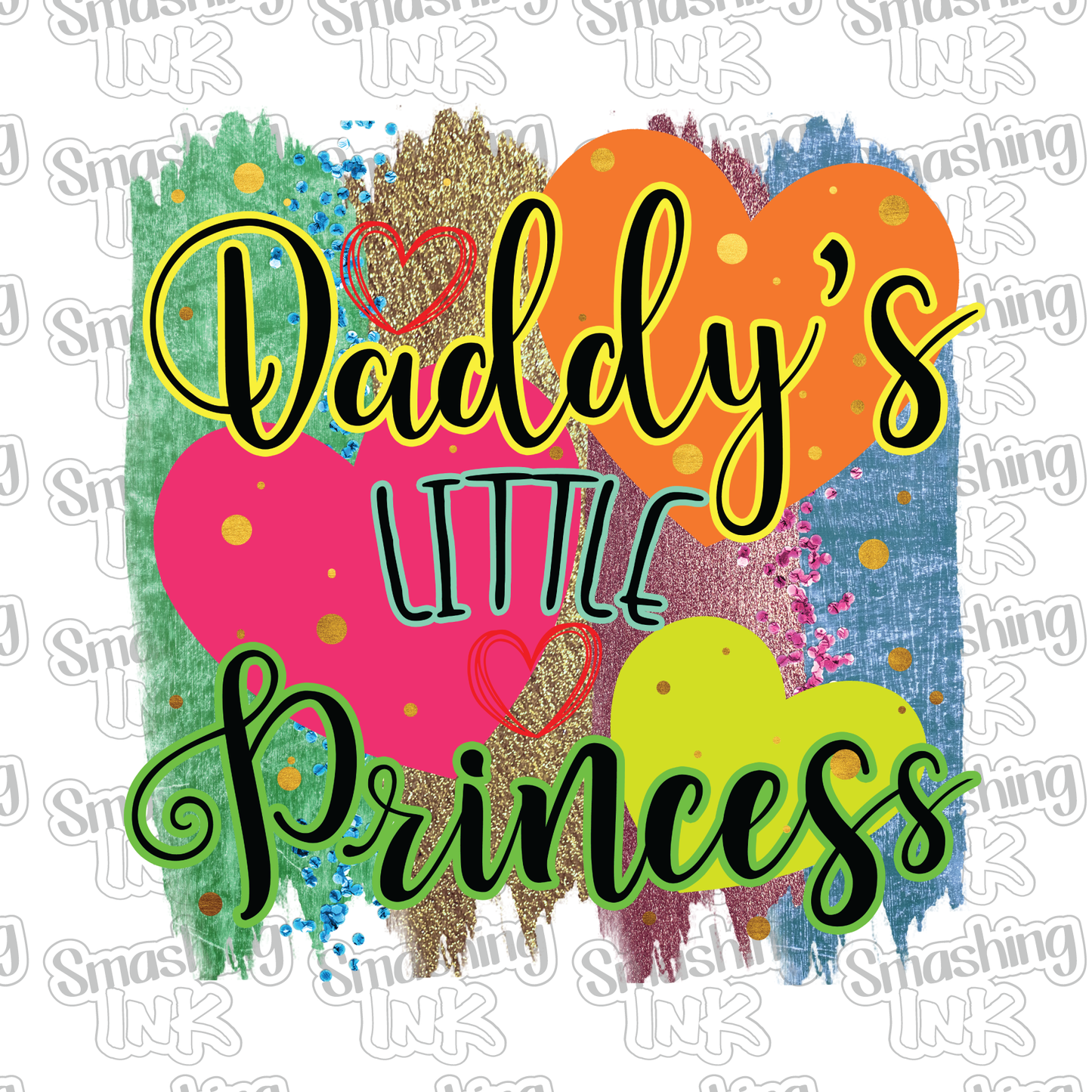Daddy's Little Princess - Heat Transfer | DTF | Sublimation (TAT 3 BUS DAYS) [5B-8HTV]