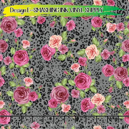 Floral Animal Print ★ Pattern Vinyl | Faux Leather | Sublimation (TAT 3 BUS DAYS)