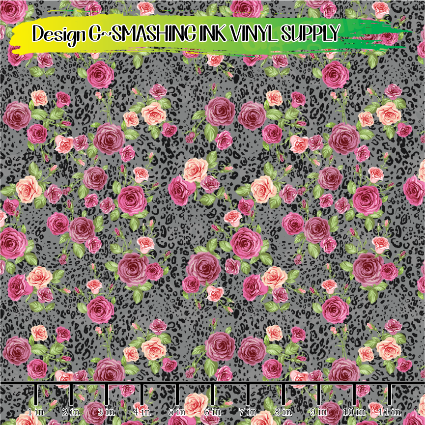 Floral Animal Print ★ Laser Safe Adhesive Film (TAT 3 BUS DAYS)