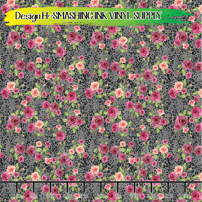 Floral Animal Print ★ Laser Safe Adhesive Film (TAT 3 BUS DAYS)