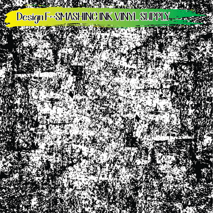 Black White Distress ★ Pattern Vinyl | Faux Leather | Sublimation (TAT 3 BUS DAYS)