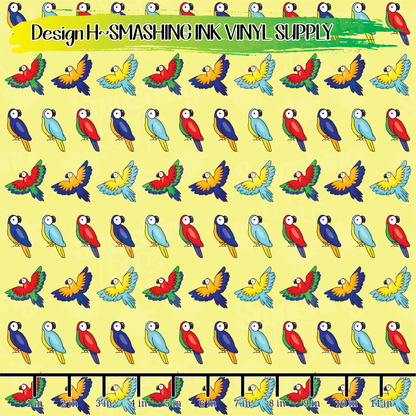 Bird Patterns ★ Pattern Vinyl | Faux Leather | Sublimation (TAT 3 BUS DAYS)