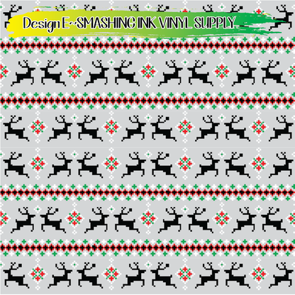 Christmas Pixels ★ Pattern Vinyl | Faux Leather | Sublimation (TAT 3 BUS DAYS)