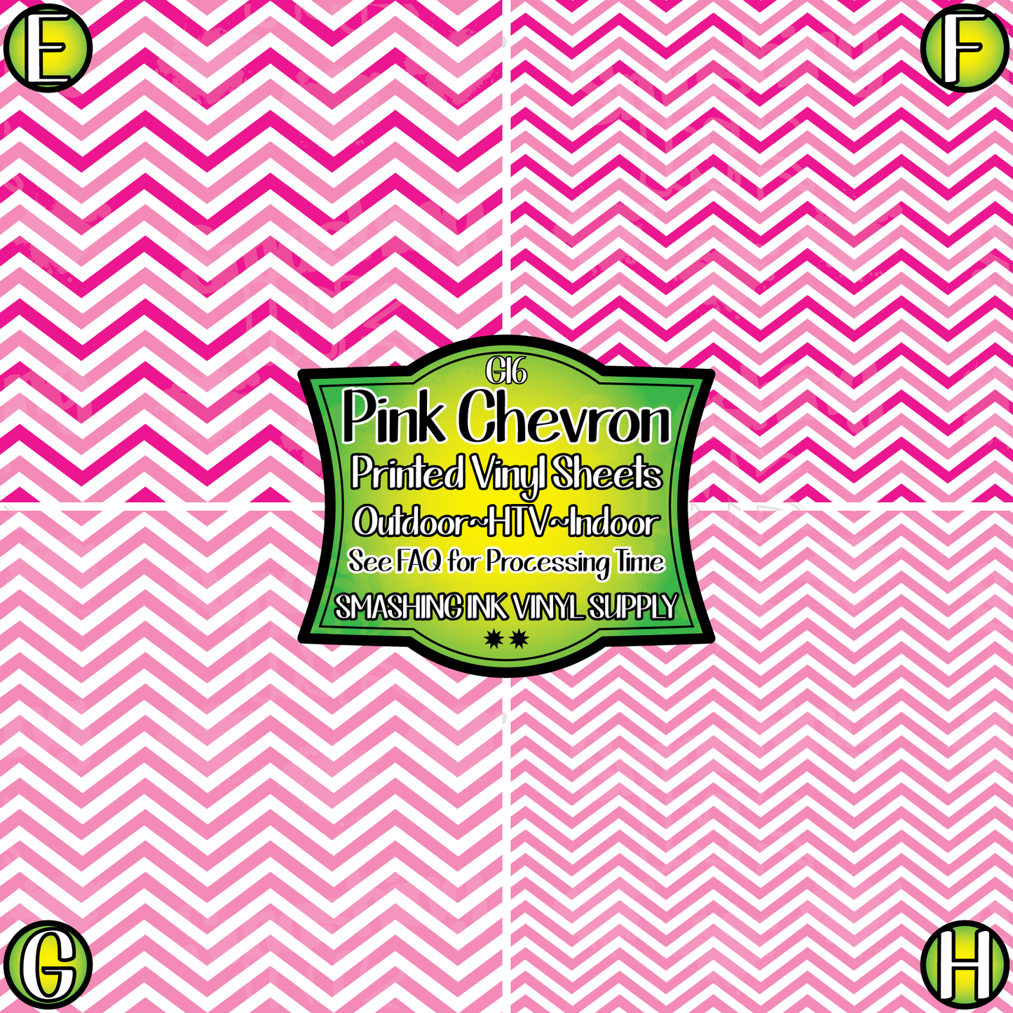 Pink Chevron ★ Pattern Vinyl | Faux Leather | Sublimation (TAT 3 BUS DAYS)