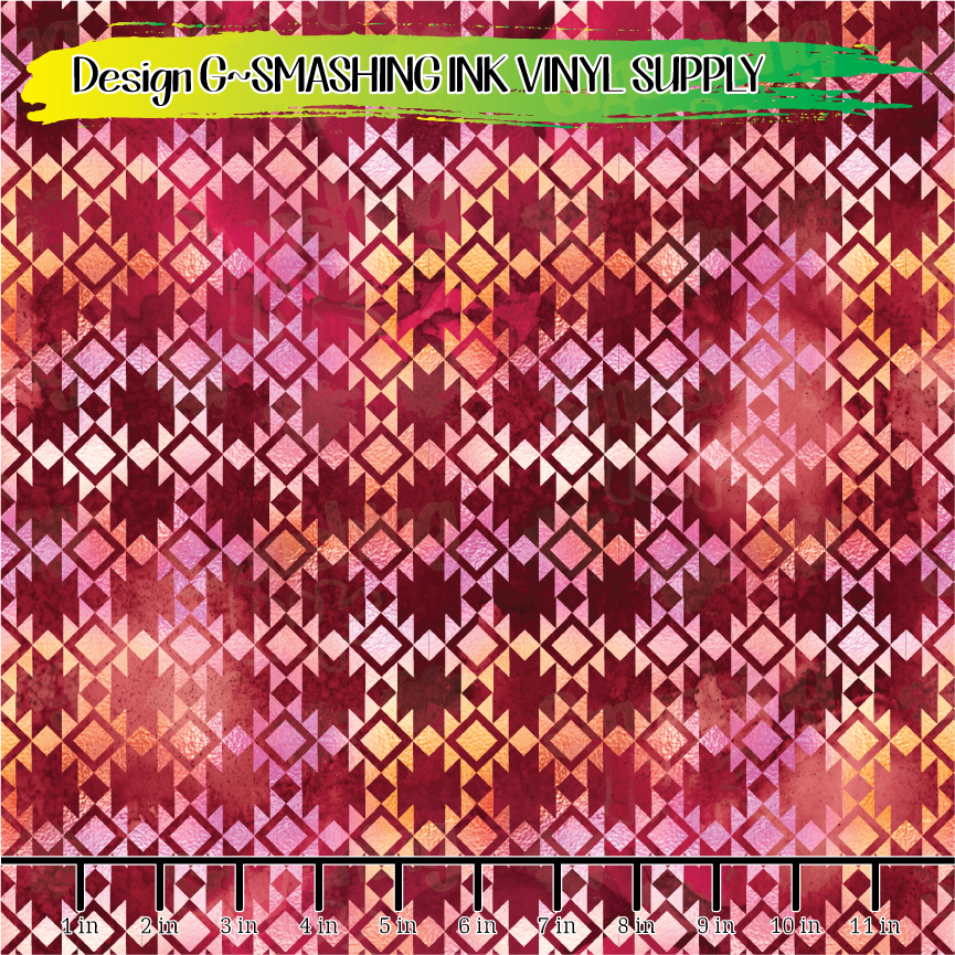 Boho Grunge ★ Pattern Vinyl | Faux Leather | Sublimation (TAT 3 BUS DAYS)