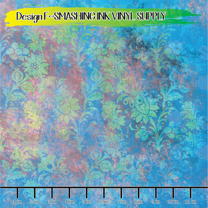 Floral Grunge ★ Pattern Vinyl | Faux Leather | Sublimation (TAT 3 BUS DAYS)