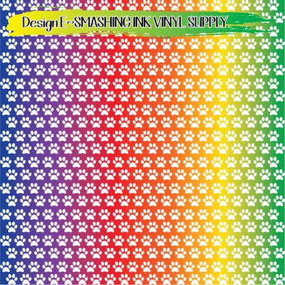 Colorful Pawprint ★ Laser Safe Adhesive Film (TAT 3 BUS DAYS)