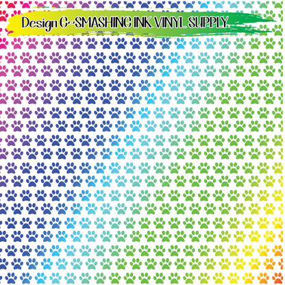 Colorful Pawprint ★ Laser Safe Adhesive Film (TAT 3 BUS DAYS)