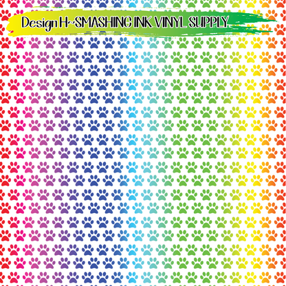 Colorful Pawprint ★ Laser Safe Adhesive Film (TAT 3 BUS DAYS)