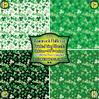 Shamrock Patterns ★ Laser Safe Adhesive Film (TAT 3 BUS DAYS)