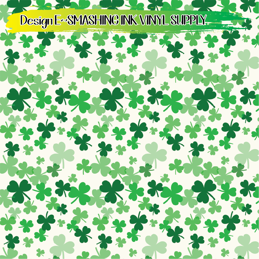 Shamrock Patterns ★ Laser Safe Adhesive Film (TAT 3 BUS DAYS)