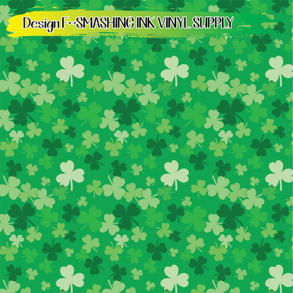 Shamrock Patterns ★ Pattern Vinyl | Faux Leather | Sublimation (TAT 3 BUS DAYS)