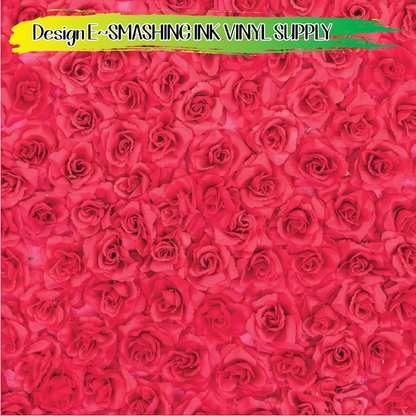 Rose Pattern ★ Pattern Vinyl | Faux Leather | Sublimation (TAT 3 BUS DAYS)