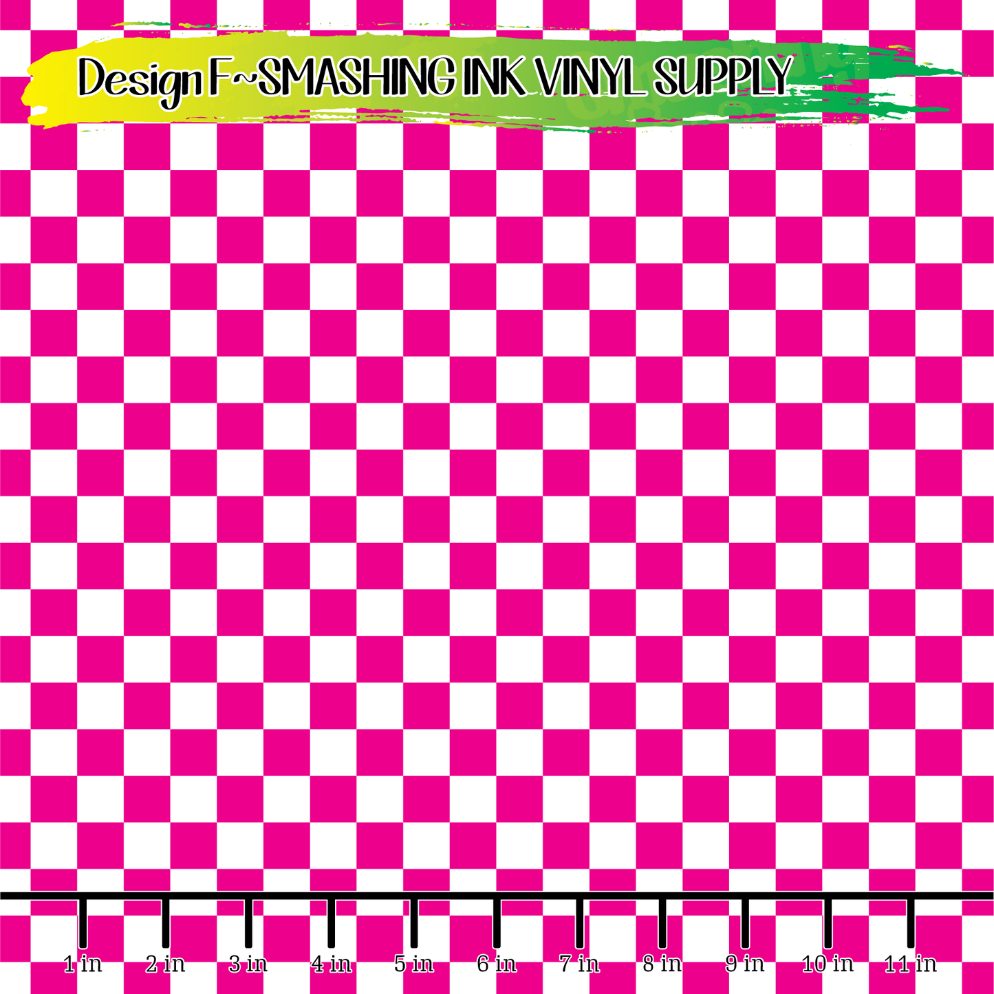 Pink White Checkerboard ★ Pattern Vinyl | Faux Leather | Sublimation (TAT 3 BUS DAYS)