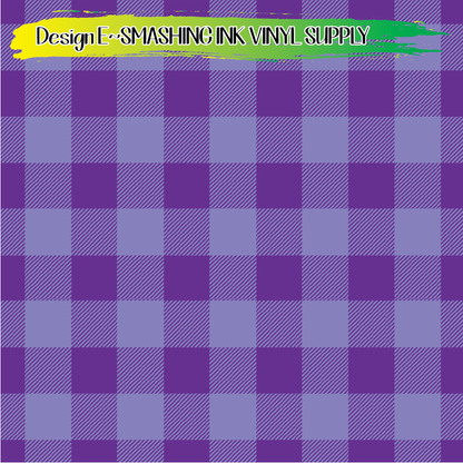 Purple Buffalo Plaid ★ Laser Safe Adhesive Film (TAT 3 BUS DAYS)