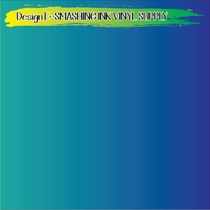 Blue Ombre ★ Pattern Vinyl | Faux Leather | Sublimation (TAT 3 BUS DAYS)