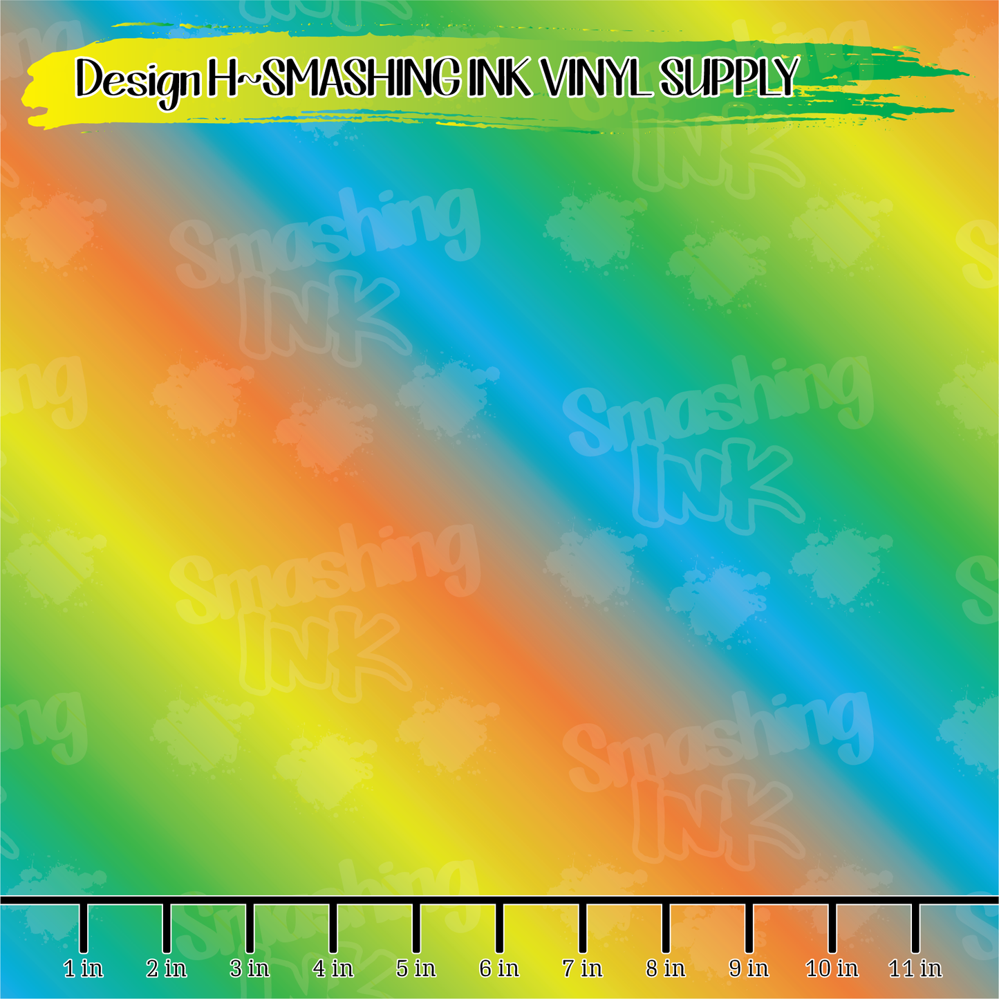 Orange Blue Yellow Ombre ★ Laser Safe Adhesive Film (TAT 3 BUS DAYS)