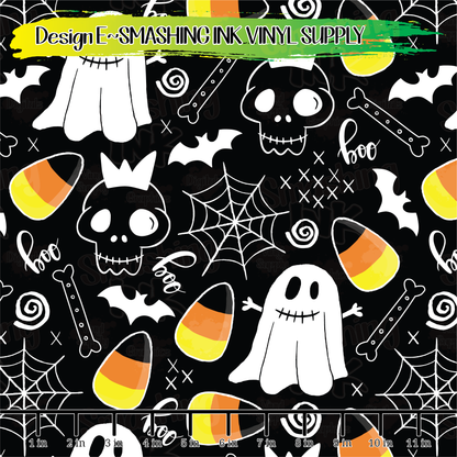 HALLOWEEN DOODLES ★ Laser Safe Adhesive Film (TAT 3 BUS DAYS)